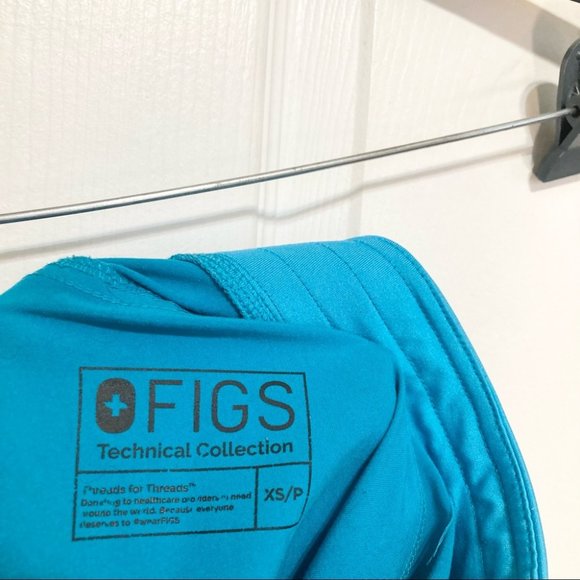 FIGS Technical Collection Kade Cargo Scrub Teal Pants Size Extra Small - Picture 7 of 10